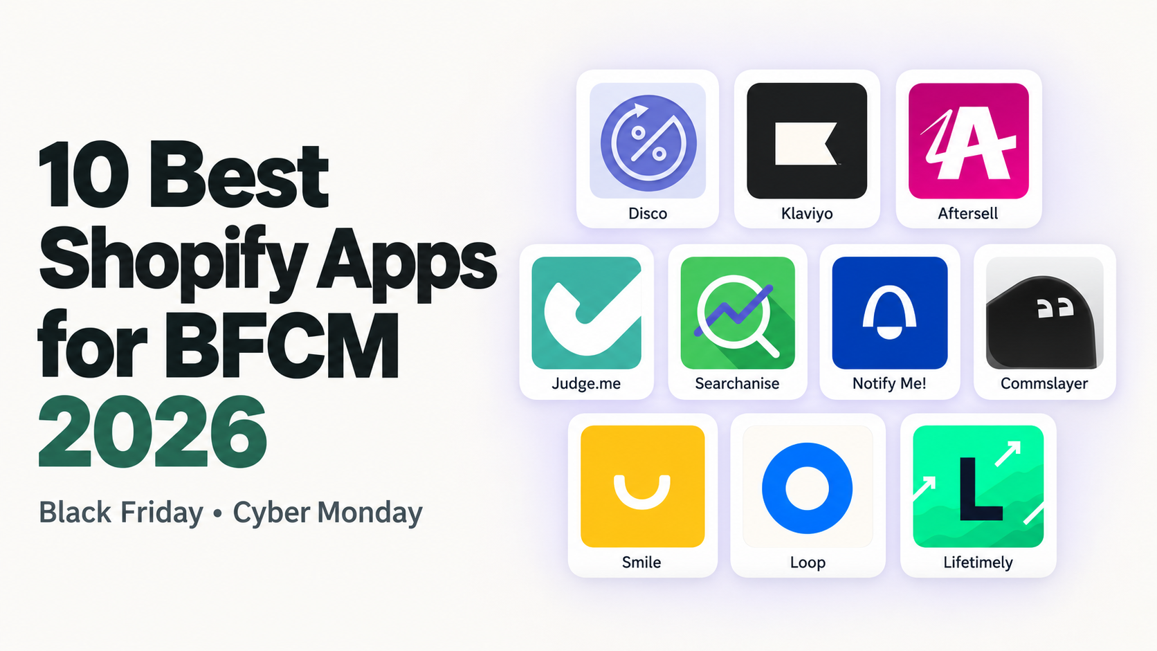 Best Shopify Apps for Black Friday & Cyber Monday (2026)