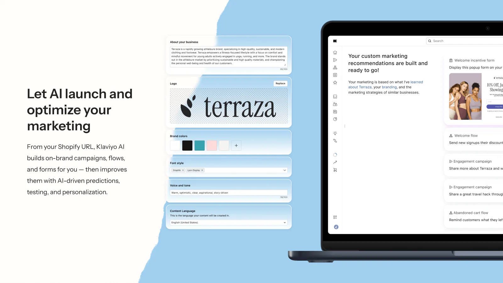 Klaviyo connects customer segments with email and SMS campaigns for launches, reminders, and recovery.
