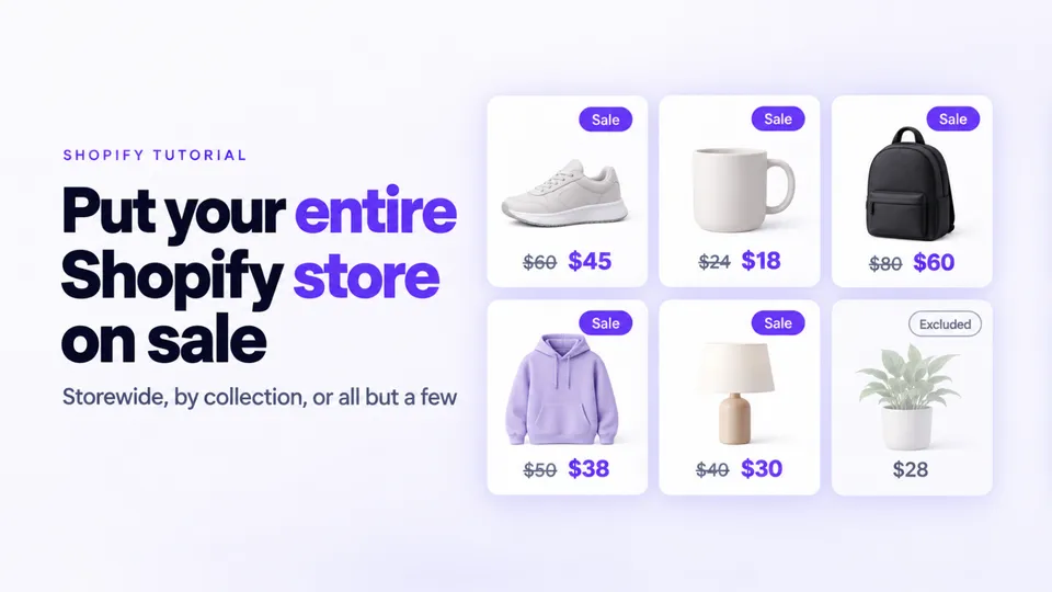 How to put your entire Shopify store on sale (without CSV)